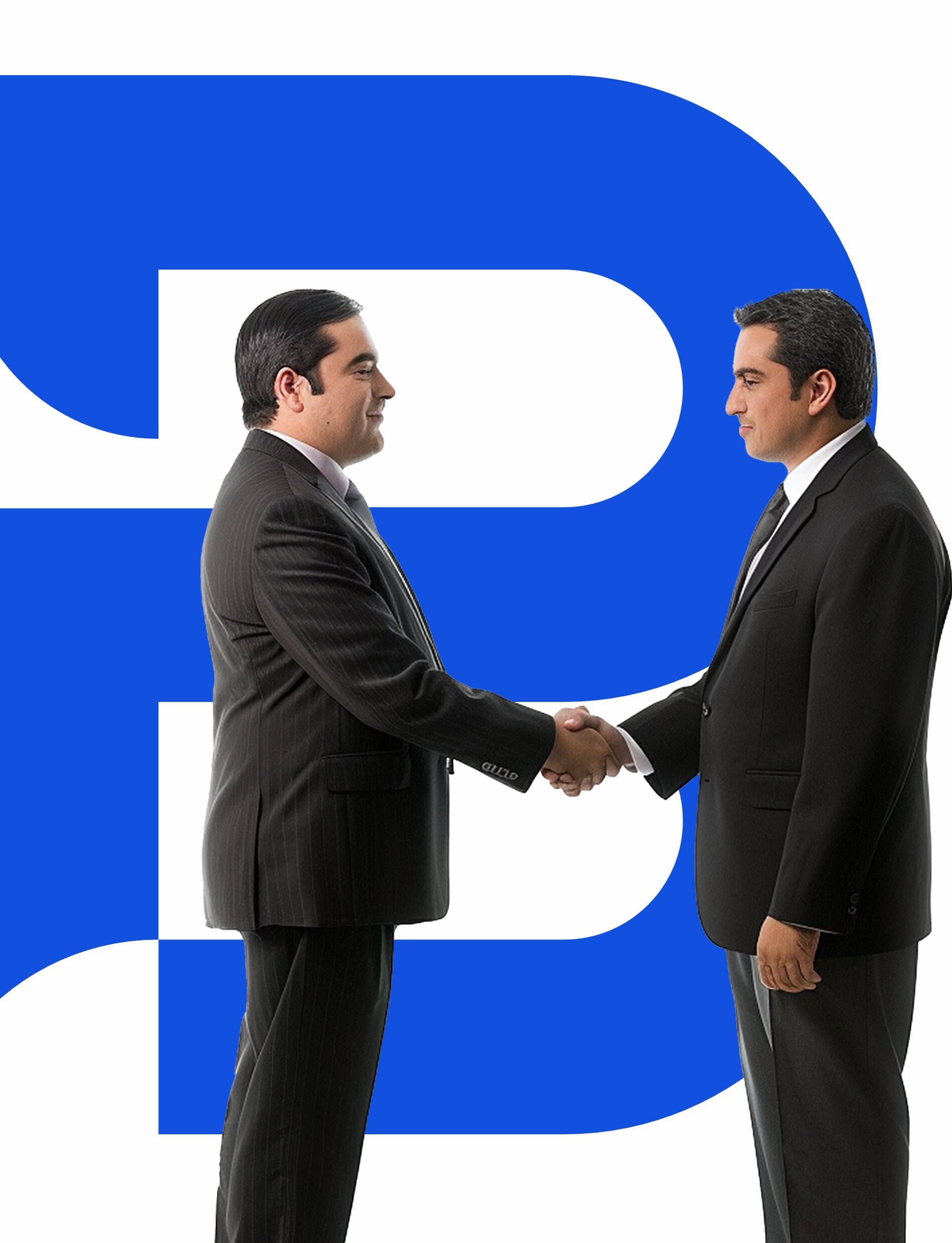 Consultores da Belvedere selando uma parceria com aperto de mão